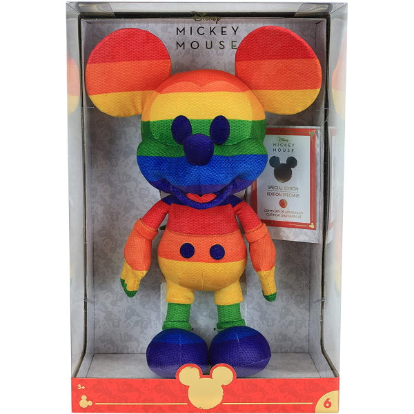 Disney Year of The Mouse Collector Plush - Rainbow Mickey Mouse [Toy, Ages 3+] Toys & Games Disney   