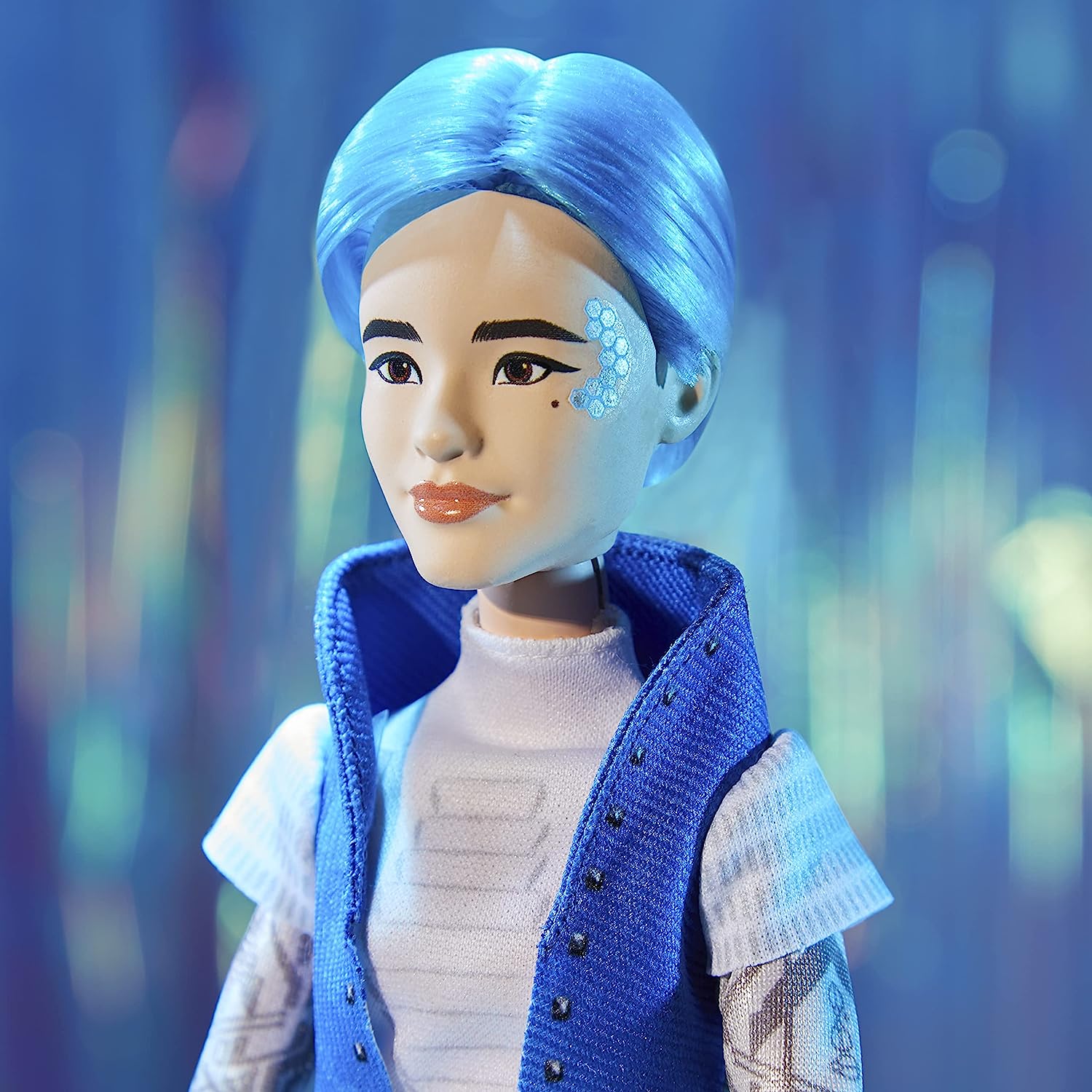 Blue hair doll on sale