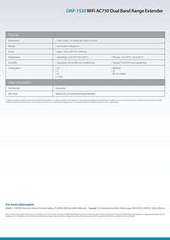 D-Link AC750 Wireless Dual Band Range Extender - DAP-1520 [Electronics] Electronics D-Link   