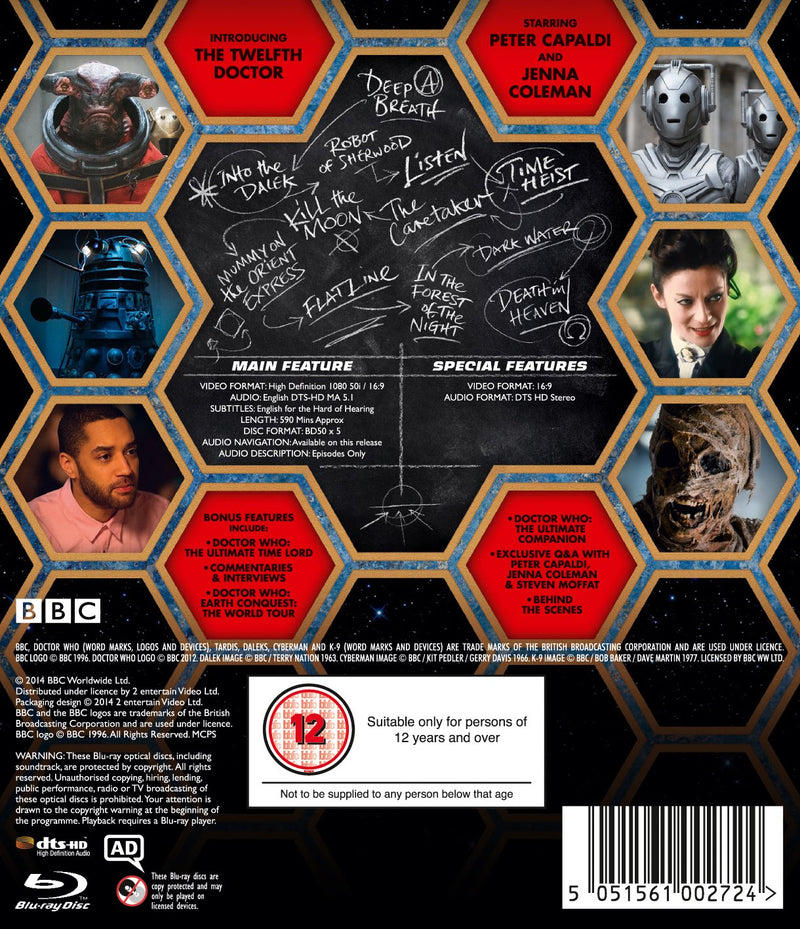 Doctor Who: The Complete Eighth Series [Blu-Ray Box Set] DVDs & Blu-Rays BBC   