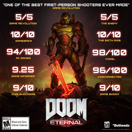 Doom Eternal [Xbox One] Xbox One Video Game Bethesda   