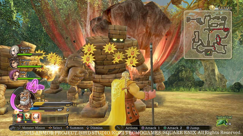Dragon Quest Heroes The World Trees Woe and The Blight Below [PlayStation 4] PlayStation 4 Video Game Square Enix   