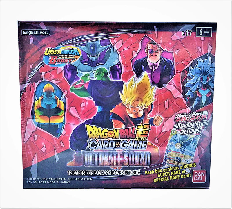 Dragon Ball Super TCG: Ultimate Squad Booster Box - 24 Packs Card Game Bandai Namco   