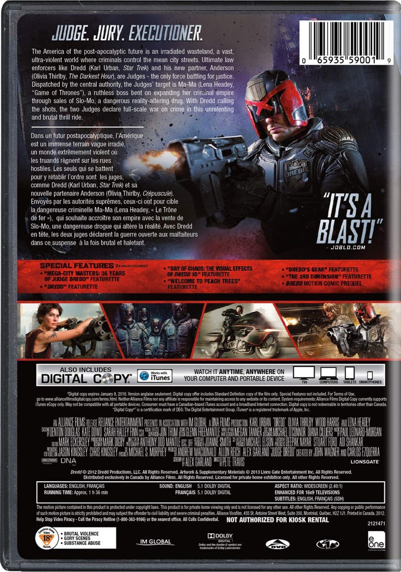 Dredd [DVD] DVDs & Blu-Rays Alliance   