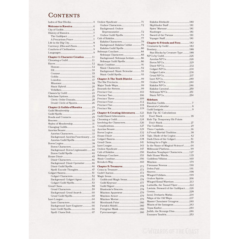 Dungeons & Dragons: Guildmaster's Guide to Ravnica [RPG Style Game] Board Game Wizards of the Coast   