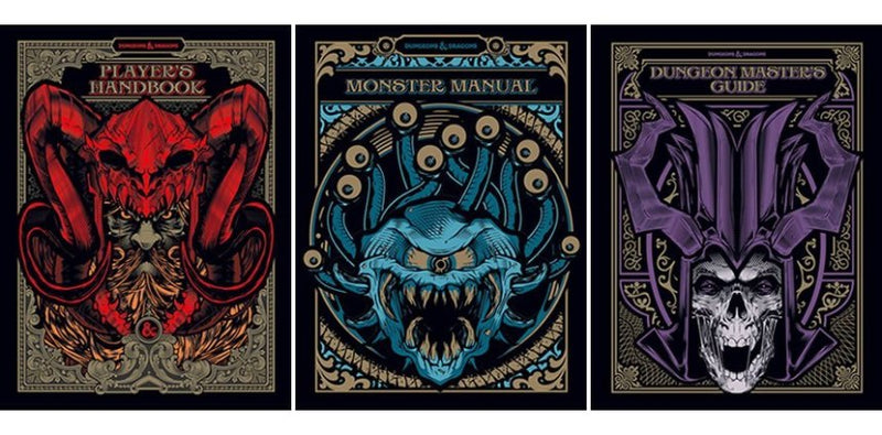 Dungeons & Dragons RPG: Core Rulebook Gift Set - Limited Edition w/ Alternate Covers [Hardcover Book] Book Wizards of the Coast   