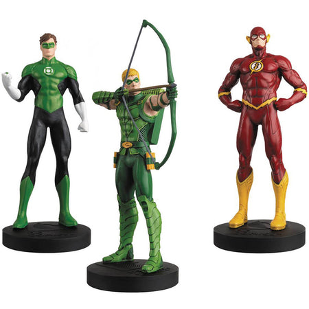 Eaglemoss DC  Masterpiece Collection: Justice League Figurine Set - Flash, Green Lantern, Green Arrow [Toys, Ages 18+] Toys & Games Eaglemoss   