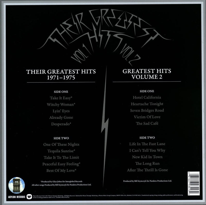 Eagles - Their Greatest Hits Volumes 1 & 2 [Audio Vinyl] Audio CD/Vinyl Asylum Records   