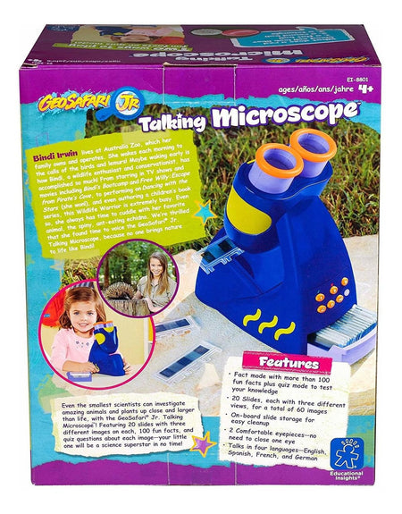 Educational Insights GeoSafari Jr. Talking Microscope Featuring Bindi Irwin Toys & Games Educational Insights