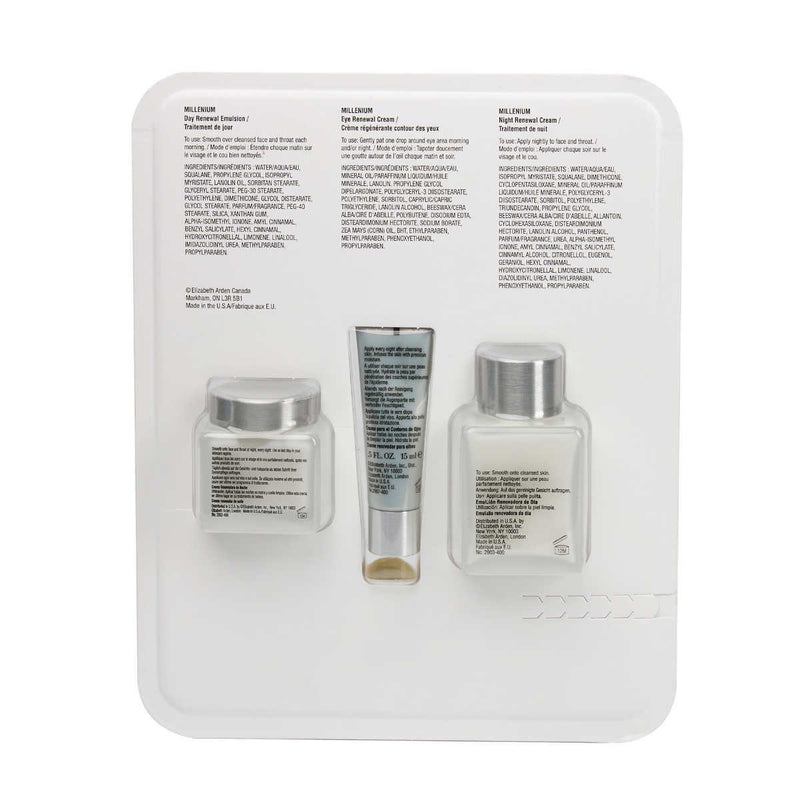 Elizabeth Arden Millenium Day + Night + Eye Renewal Cream - 3-Piece Set - 75mL/15mL/50mL [Skincare] Skincare Elizabeth Arden   