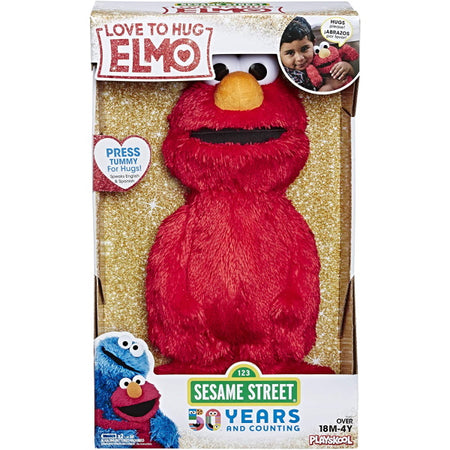 Elmo Loves to Hug 14-Inch Plush Toy [Toys, Ages 8 Months+] Toys & Games Hasbro   