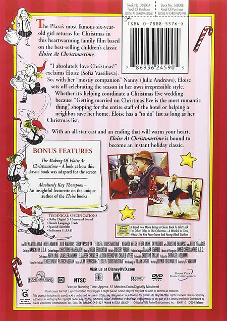 Eloise At Christmastime [DVD] DVDs & Blu-Rays Disney   