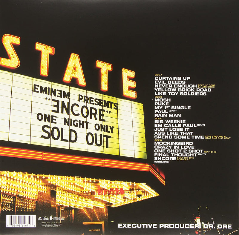 Eminem - Encore [Audio Vinyl] Audio CD/Vinyl Interscope Records   