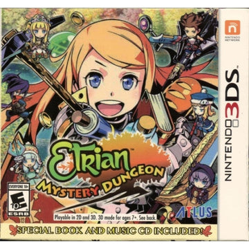 Etrian Mystery Dungeon w/ Special Book and Music CD First Launch Edition [Nintendo 3DS] Nintendo 3DS Video Game Atlus   