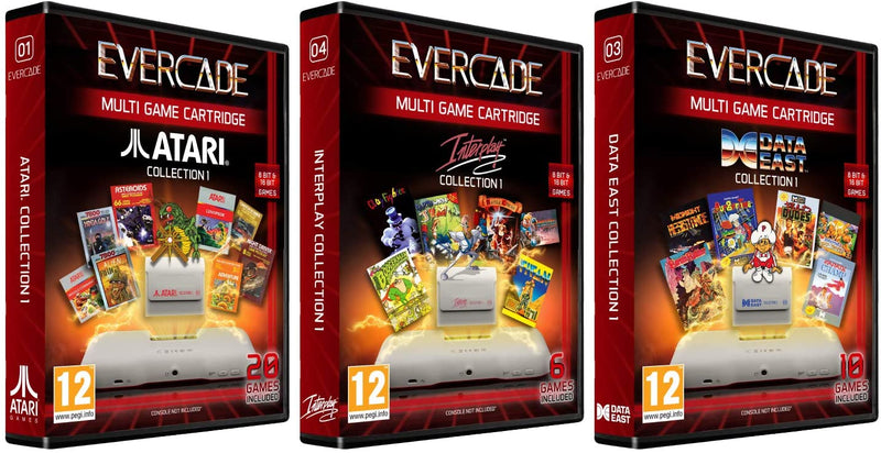 Evercade Premium Pack - Atari Volume 1, Interplay Volume 1, Data East Volume 1 [Retro System] Retro Systems Evercade   