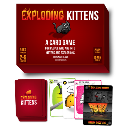 Exploding Kittens - Original Edition [Party Card Game, 2-5 Players] Card Game The Oatmeal   