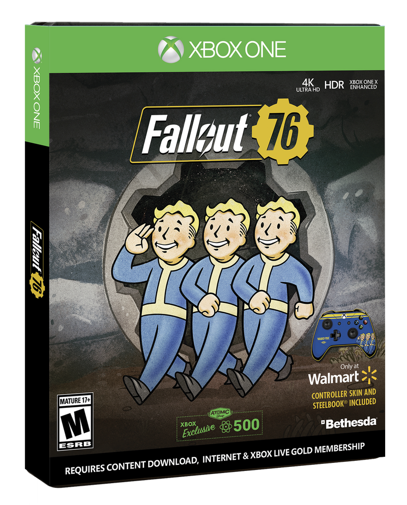 Fallout 76 - Steelbook Edition w/ Bonus Controller Skin [Xbox One] Xbox One Video Game Microsoft   
