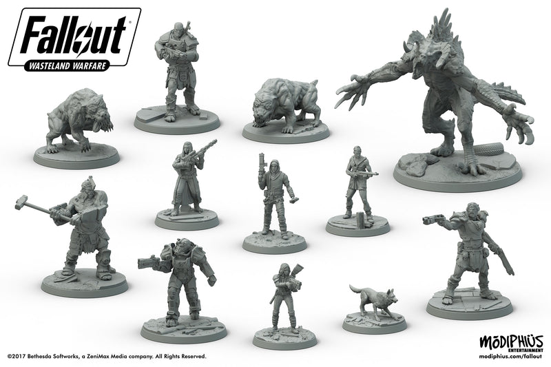 Fallout: Wasteland Warfare [Board Game, 1-8 Players] Board Game Modiphius   