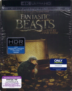 Fantastic Beasts and Where to Find Them - 4K Limited Edition SteelBook - Best Buy Exclusive [Blu-ray + 4K UHD + Digital] DVDs & Blu-Rays Warner Bros.   