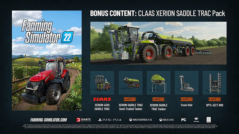 Farming Simulator 22 [PlayStation 5] PlayStation 5 Video Game Giants Software   