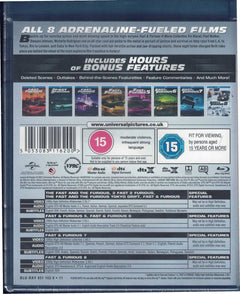 Fast & Furious: 8-Movie Collection [Blu-Ray Box Set] DVDs & Blu-Rays Universal   