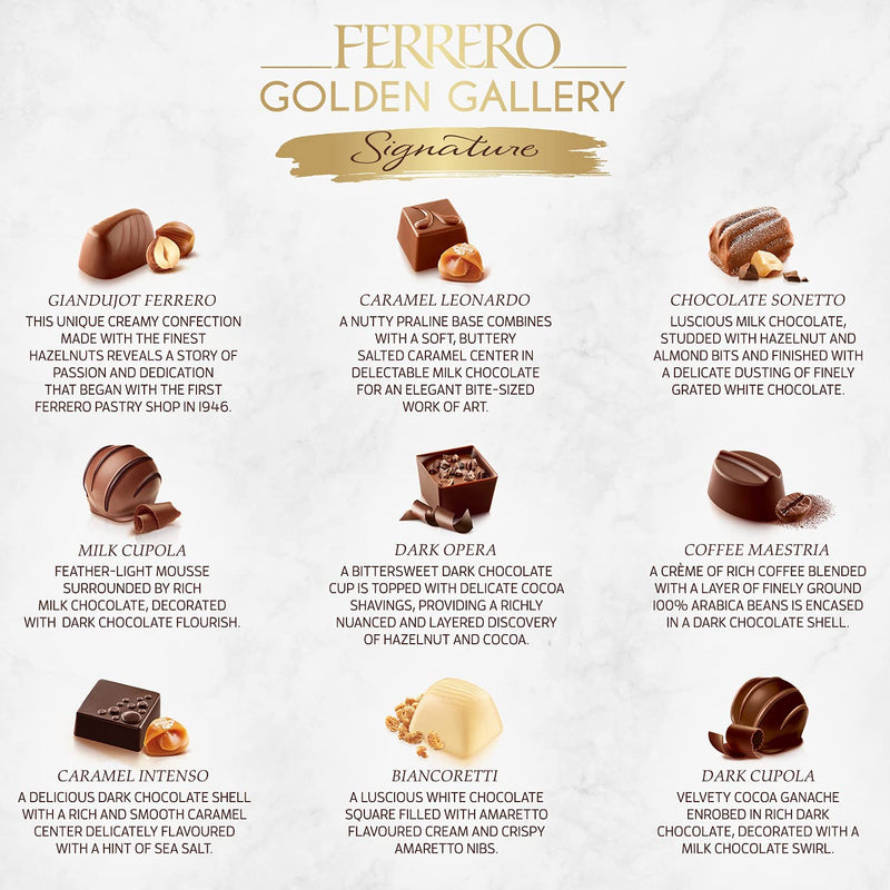 Ferrero Golden Gallery Signature Advent Calendar - 259g [Snacks & Sundries] Snacks & Sundries Ferrero   