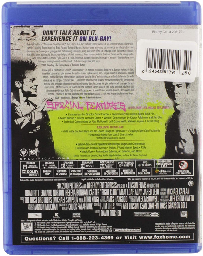 Fight Club [Blu-ray] DVDs & Blu-Rays 20th Century Fox   