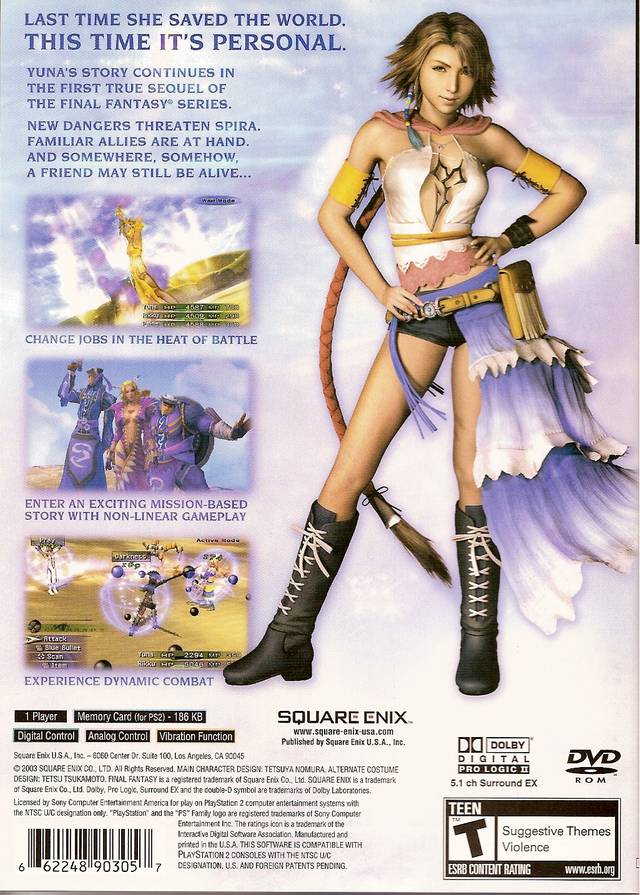 Final Fantasy X-2 [PlayStation 2] PlayStation 2 Video Game Square Enix   