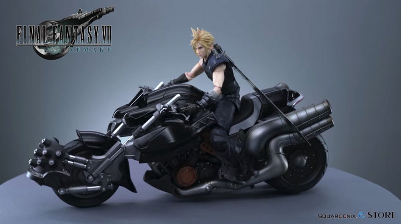 Final Fantasy VII Remake - Play Arts Cloud Strife & Hardy Daytona Action Figures [Collectible] PlayStation 4 Video Game Square Enix   