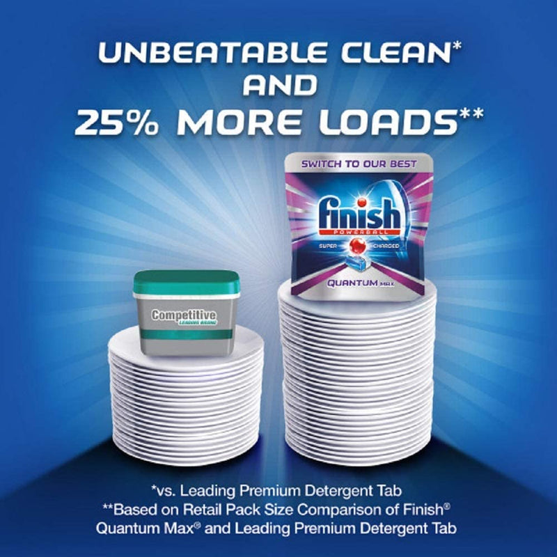 Finish Quantum Max Fresh Dishwasher Detergent Tabs - 100 Tablets [House & Home] House & Home Finish   