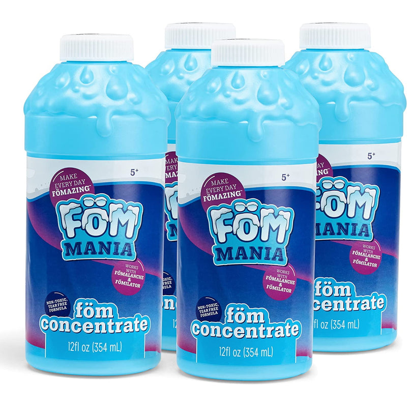 Fom Mania: Foam Refill Concentrate - 354 mL / 12 Fl Oz - 4 Pack [Toys, Ages 5+] Toys & Games Little Kids   