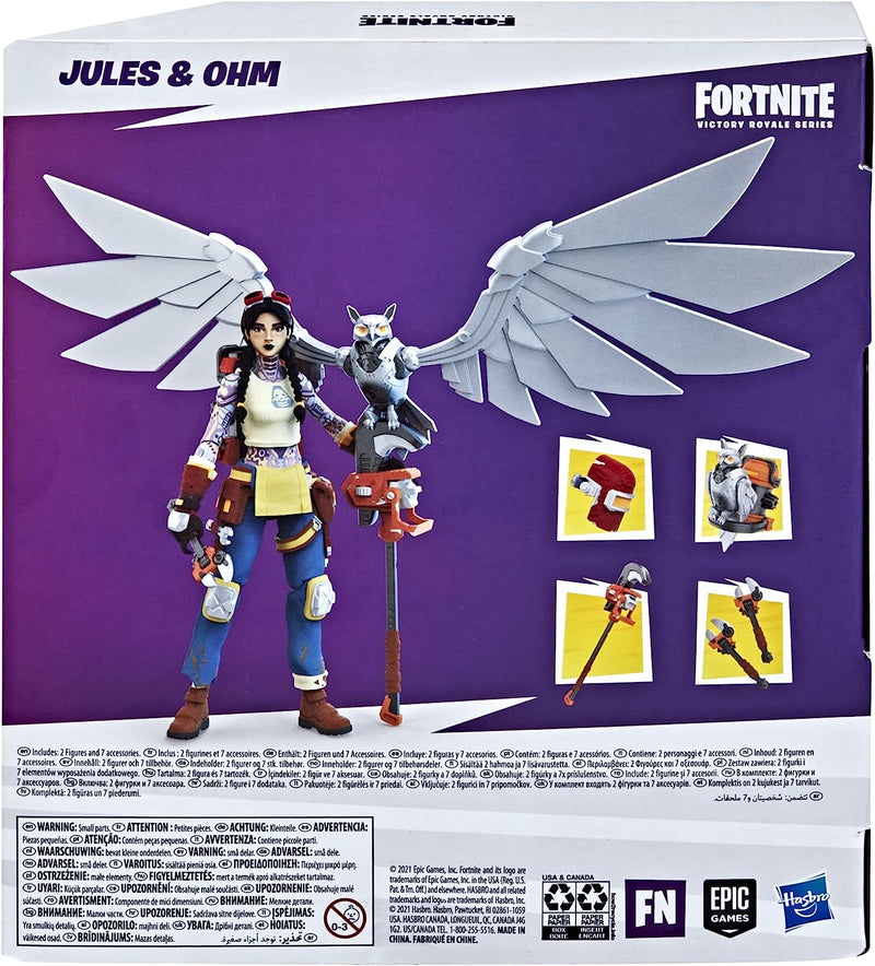 Fortnite Victory Royale Series: Jules and Ohm Deluxe Pack 6-Inch Collectible Action Figures with Accessories [Toys, Ages 8+] Toys & Games Hasbro   