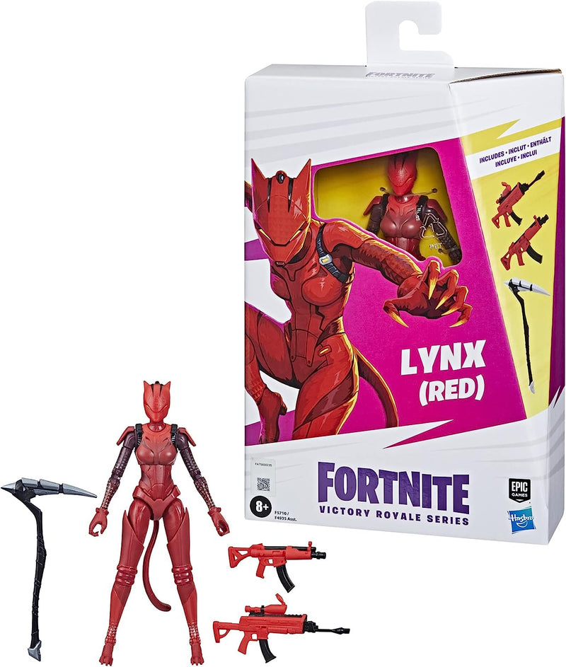 Fortnite Victory Royale Series: Lynx (Red) 6-Inch Collectible Action Figure with Accessories [Toys, Ages 8+] Toys & Games Hasbro   