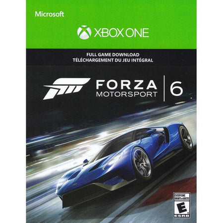 Forza Motorsport 6 Digital Download Code Card [Xbox One, Download Card ONLY] Xbox One Video Game Microsoft   