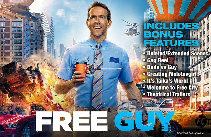 Free Guy [Blu-ray] DVDs & Blu-Rays Disney   