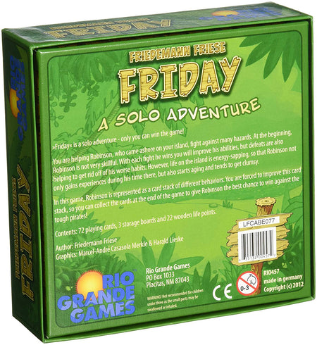 Friday - A Solo Adventure Card Game Rio Grande Games   