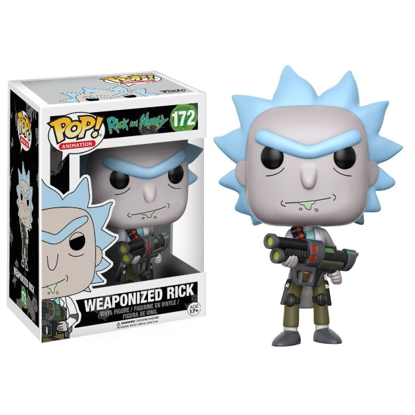 Funko POP! Animation - Rick and Morty: Weaponized Rick Vinyl Figure [Toys, Ages 17+, #172] Toys & Games Funko   