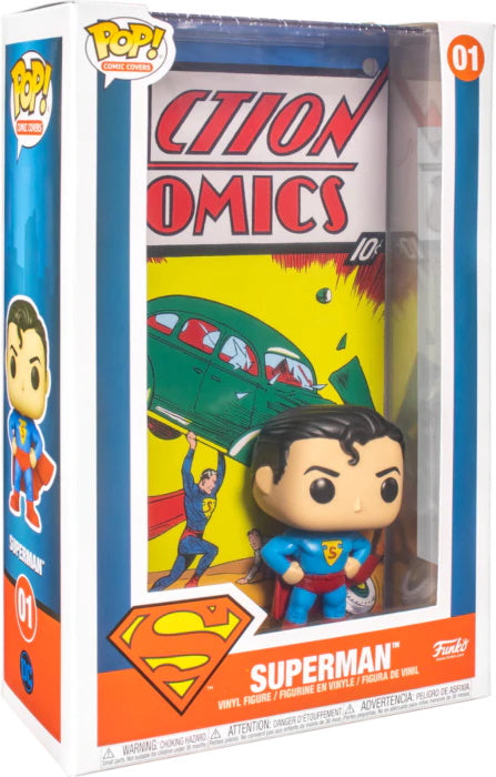 Funko POP! Comic Covers: DC - Superman Action Comics Vinyl Figure [Toys, Ages 3+, #01] Toys & Games Funko   