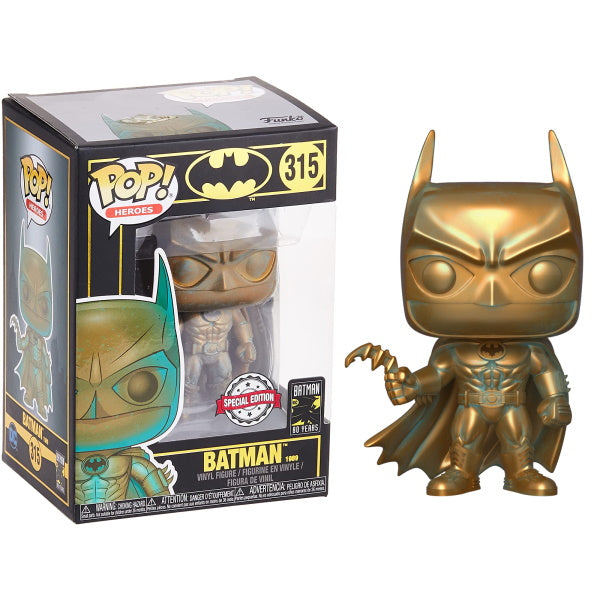 Funko POP! DC Super Heroes - Batman (1989) Special Edition 80th Anniversary Bronze Patina Vinyl Figure [Toys, Ages 3+, #315] Toys & Games Funko   