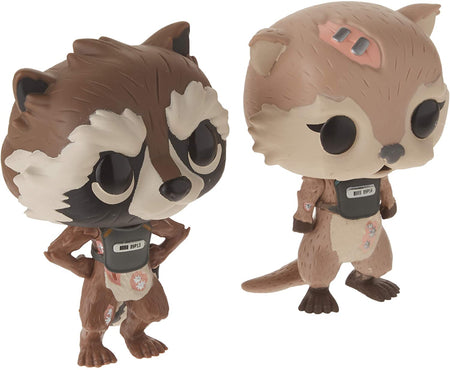 Funko Pop! Games: Marvel Guardians of The Galaxy Telltale Series - Rocket & Lylla Vinyl Bobble-heads [Toys, Ages 3+, 2-Pack] Toys & Games Funko   