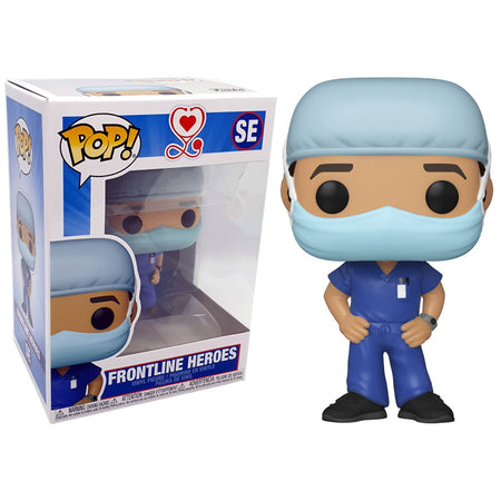 Funko POP! Heroes: Front Line Worker - Male Hospital Worker Vinyl Figure [Toys, Ages 3+, #1] Toys & Games Funko   