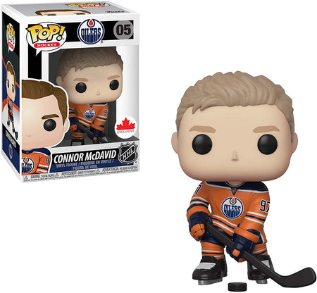 Funko POP! Hockey: Edmonton Oilers Connor McDavid #97 Orange Jersey Vinyl Figure [Toys, Ages 3+, #05] Toys & Games Funko   