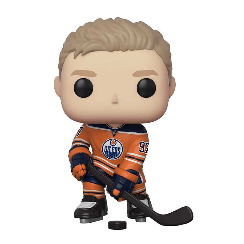 Funko POP! Hockey: Edmonton Oilers Connor McDavid #97 Orange Jersey Vinyl Figure [Toys, Ages 3+, #05] Toys & Games Funko   
