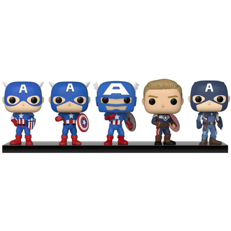 Funko POP! Marvel: Year of The Shield - Captain America Through The Ages - 5 Pack [Toys, Ages 3+] Toys & Games Funko   