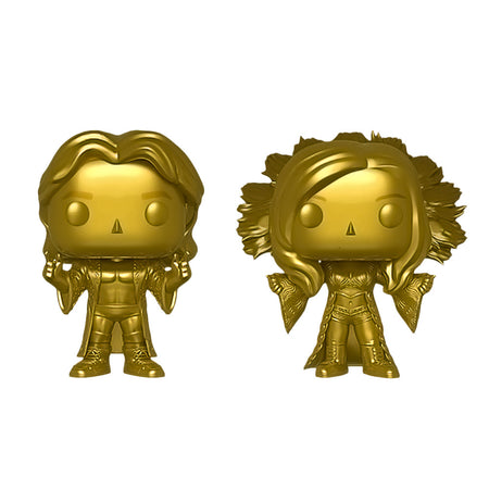 Funko POP! WWE: Ric and Charlotte Flair Gold Vinyl Figures - 2-Pack [Toys, Ages 3+] Toys & Games Funko   