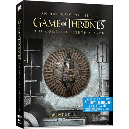 Game of Thrones: The Complete Eighth Season - 4K Limited Edition SteelBook [Blu-ray  + 4K UHD + Digital Box Set] DVDs & Blu-Rays HBO   