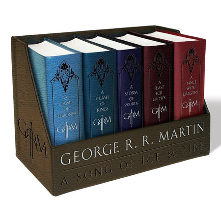 A Song of Ice and Fire - Leather Cloth Boxed Set [5 Hardcover Book Set] Book Bantam Books   