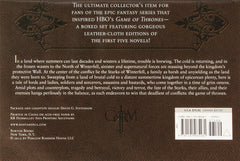 A Song of Ice and Fire - Leather Cloth Boxed Set [5 Hardcover Book Set] Book Bantam Books   