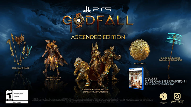 Godfall: Ascended Edition [PlayStation 5] PlayStation 5 Video Game Gearbox Publishing   