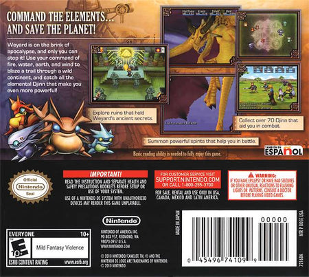 Golden Sun: Dark Dawn [Nintendo DS DSi] Nintendo DS DSi Video Game Nintendo   